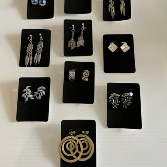 BUNDLE of Clip On Earrings!  10 pair! - Picture 2 of 13